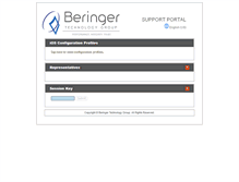 Tablet Screenshot of connect.beringer.net